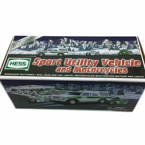 2004 Hess Gasoline Sport Utility Vehicle and Motorcycles HESS Truck - New in Box